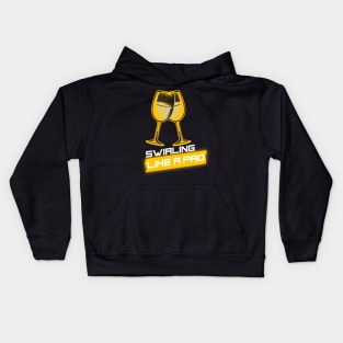 Swirling Like A Pro, Sommelier Kids Hoodie